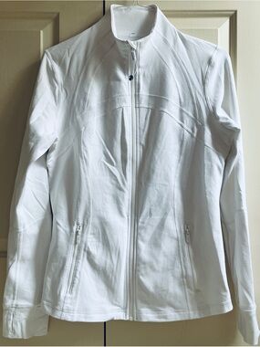 LN!!🍒LULULEMON sz 14 DEFINE Jacket CLASSIC WHITE Full-Length *LUON